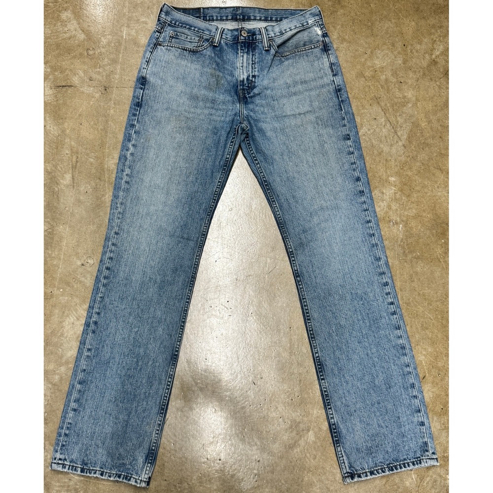 Size 32 x 34 - Levis 527 Slim Bootcut Jeans Blue Medium Wash Denim
